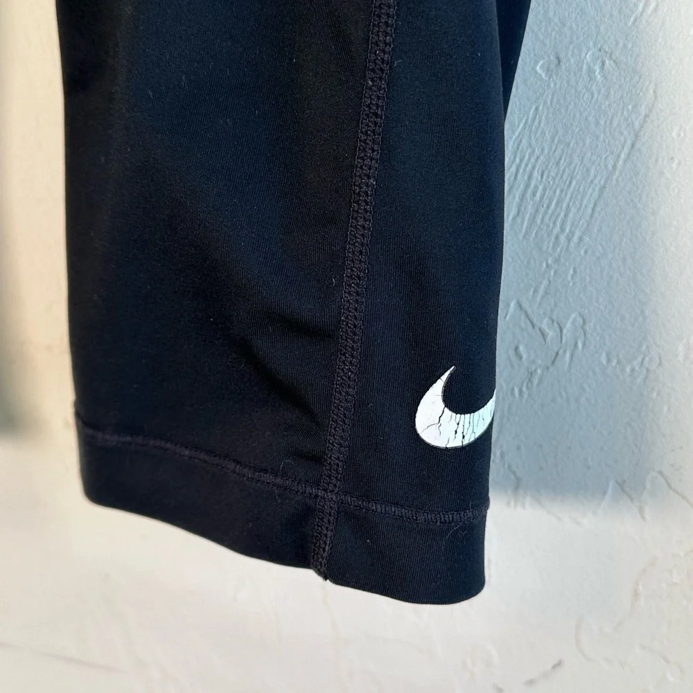 Nike Pro Dry Fit Black Crop Leggings/Tights Girls Sz S
